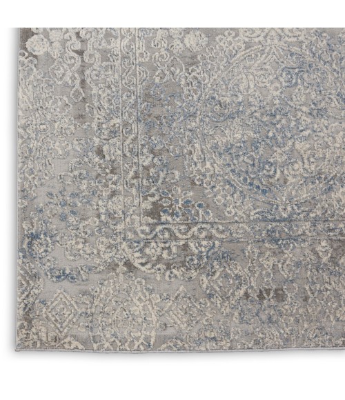 Nourison RUSTIC TEXTURES Area Rug Nourison Rustic Textures Area Rug RUS09-Ivory/Light Blue