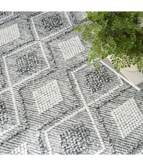 Nicole Curtis Machine Washable Series 3 Area Rug SR301 Black 4' x 6'