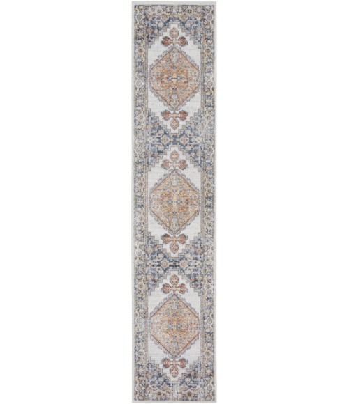 Nourison Astra Machine Washable Area Rug ASW11 Grey/Gold