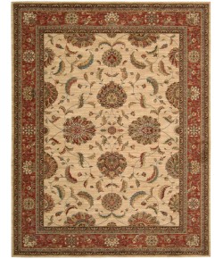 Nourison Home Living Treasures LI04 Ivory/Red 7 ft. 6 in. X 9 ft. 6 in. Area Rug