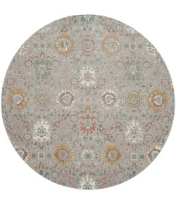 Nourison Twilight - Twi13 Grey Multicolor Area Rug 8 ft. Round
