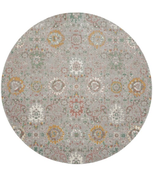 Nourison Twilight Round Area Rug TWI13 Grey/Multi 8' Round
