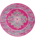 Nourison Passion Round Area Rug PSN03-Fuchsia
