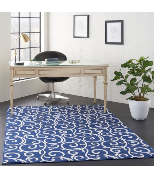 Nourison Grafix Area Rug GRF19-Navy