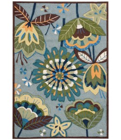 Nourison Fantasy - Fa12 Aqua Area Rug 3 ft. 6 X 5 ft. 6 Rectangle