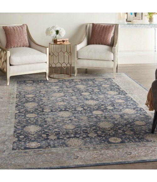 kathy ireland Home Malta Area Rug MAI07-Navy