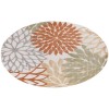 Nourison Aloha Ivory Multicolor ALH05 5 ft. 3 in. Round Rug