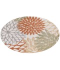 Nourison Aloha Ivory Multicolor ALH05 5 ft. 3 in. Round Rug