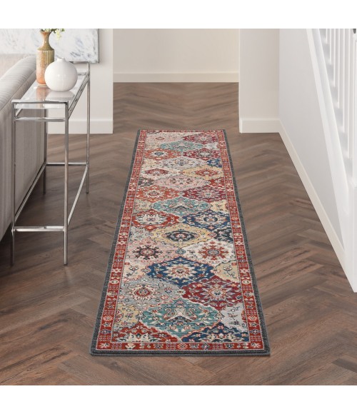 Nourison Parisa Area Rug PSA05 Multicolor 2'3" x 10'