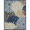 Nourison Aloha - Alh05 Blue Multicolor Area Rug 9 ft. 6 X 13 ft. Rectangle