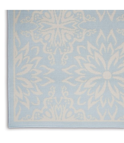 Nourison Jubilant Area Rug JUB06-Ivory/Light Blue