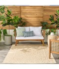Nourison Tulum Cream TLM05 5 ft. 3 in. X 7 ft. Rect. Rug