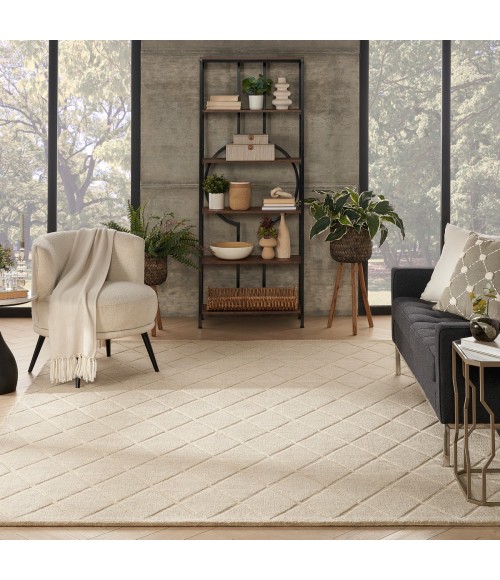 Nourison Wool Haven Beige WOH01 7 ft. 9 in. X 9 ft. 9 in. Rect. Rug