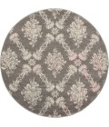 Nourison Tranquil Round Area Rug TRA09-Grey/Pink
