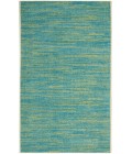 Nourison Nourison Essentials Blue Green NRE01 2 ft. 2 in. X 16 ft. Rectangle Rug