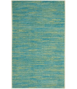 Nourison Nourison Essentials Blue Green NRE01 2 ft. 2 in. X 16 ft. Rectangle Rug