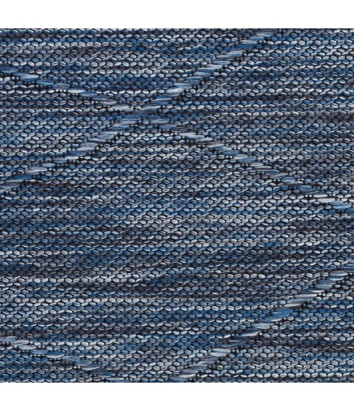 Nourison Washable Solutions Navy Blue WSL01 7 ft. X 10 ft. Rect. Rug