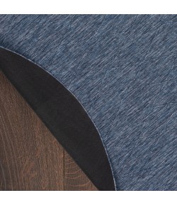 Nourison Washable Solutions Navy Blue WSL01 8 ft. X Round Rug