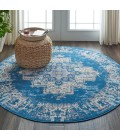 Nourison Grafix Round Area Rug GRF14-Blue