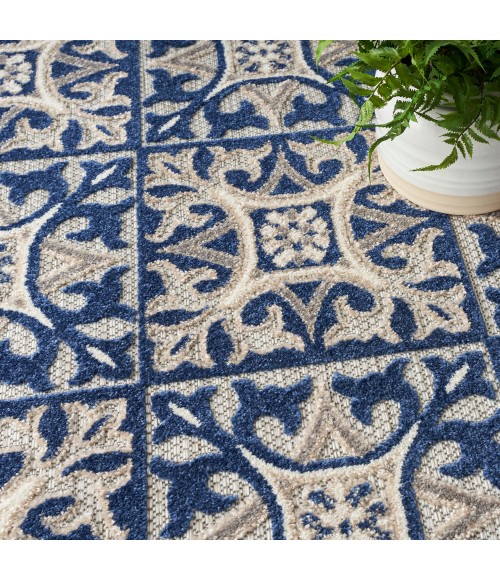 Nourison Aloha Area Rug Nourison Aloha Area Rug ALH34 Blue