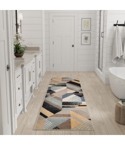 Nourison Home Washable Decor Blue Multicolor WSD10 2 ft. X 6 ft. Rectangle Rug