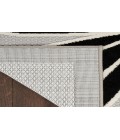 Nourison Aloha Black White ALH33 2 ft. X 6 ft. Rectangle Rug