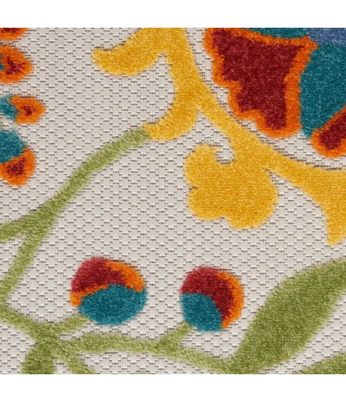 Nourison Aloha Area Rug ALH17-Ivory/Multi
