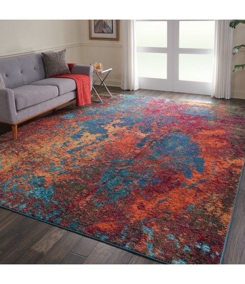 Nourison Celestial Area Rug CES08-Atlantic