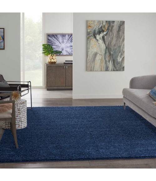 Nourison Shangri-La Area Rug SHI01 Navy 8' x 10'