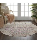 Nourison Vintage Kashan Round Area Rug VKA02-Ivory
