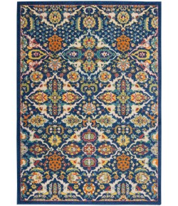 Nourison Allur - Alr03 Navy Multicolor Area Rug 6 ft. X 9 ft. Rectangle