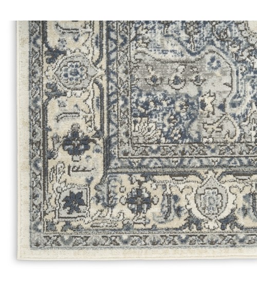 Nourison Concerto Ivory Navy CNC18 7 ft. 10 in. X 9 ft. 10 in. Rect. Rug