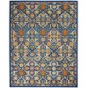 Nourison Allur - Alr03 Navy Multicolor Area Rug 7 ft. X 10 ft. Rectangle