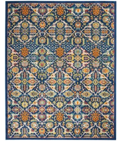 Nourison Allur - Alr03 Navy Multicolor Area Rug 7 ft. X 10 ft. Rectangle