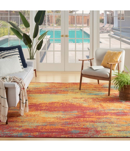 Nourison Home Nourison Essentials Flame Rug NRE06 5 ft. X 7 ft. Rectangle - Rugs Town Nourison Home Nourison Essentials Flame NRE06 5 ft. X 7 ft. Rectangle Rug
