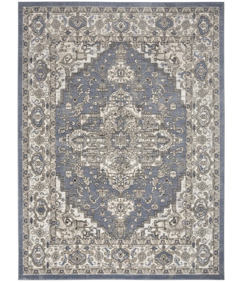 Nourison Quarry Blue QUA05 4 ft. X 6 ft. Rect. Rug