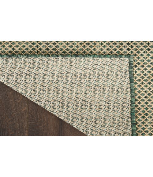 Nourison Courtyard Green COU01 5 ft. X 7 ft. Rectangle Rug