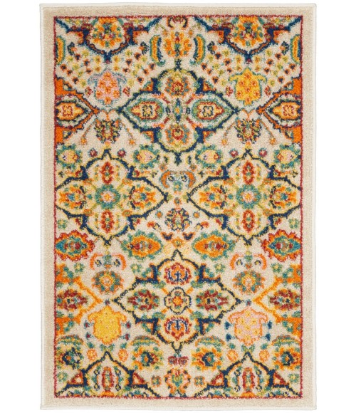 Nourison Allur Area Rug ALR03-Ivory Multicolor