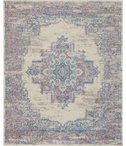 Nourison Grafix - Grf14 Ivory Pink Area Rug 7 ft. 10 X 9 ft. 10 Rectangle