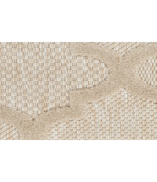 Nourison Easy Care Cream NES01 5 ft. X 7 ft. Rectangle Rug