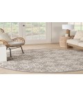 Nourison Aloha Ivory Grey ALH34 7’10” Round Rug