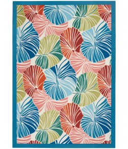 Nourison Wav01/Sun & Shade - Snd87 Multicolor Area Rug 5 ft. 3 X 7 ft. 5 Rectangle
