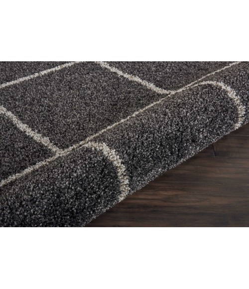 Nourison Brisbane Round Area Rug BRI03-Charcoal