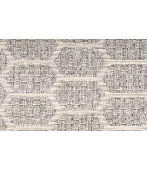 Nourison Reversible Indoor Outdoor Grey Rug RVB01 9 ft. X 12 ft. Rectangle - Rugs Town Nourison Reversible Indoor Outdoor Grey RVB01 9 ft. X 12 ft. Rectangle Rug