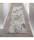 Nourison Royal Terrace White Blue KI42 8 ft. Rect. Rug