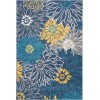 Nourison Passion - Psn17 Blue Area Rug 3 ft. 9 X 5 ft. 9 Rectangle