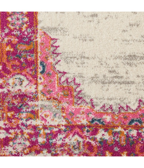 Nourison Passion Area Rug PSN03-Ivory/Fuchsia