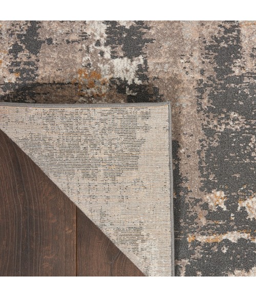 Nourison Tangra Cream Grey TNR05 4 ft. X 6 ft. Rect. Rug
