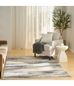 Nourison Serenity Home 6' X 9' Blue Multicolor Modern Indoor Rug