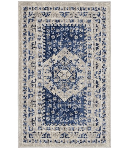 Nourison CYRUS Area Rug Nourison Cyrus Area Rug CYR05-Ivory Blue